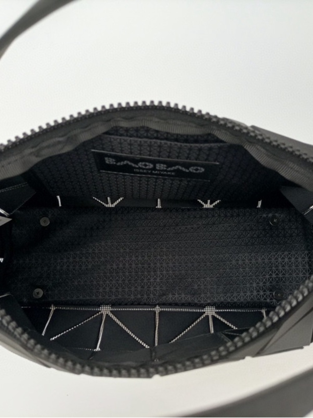 Issey Miyake Black Geometric Panel Tote - Picture 7 of 11